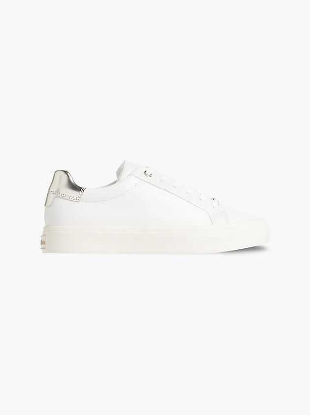 Calvin Klein USA Leather Womens Sneakers White 5914306-EU